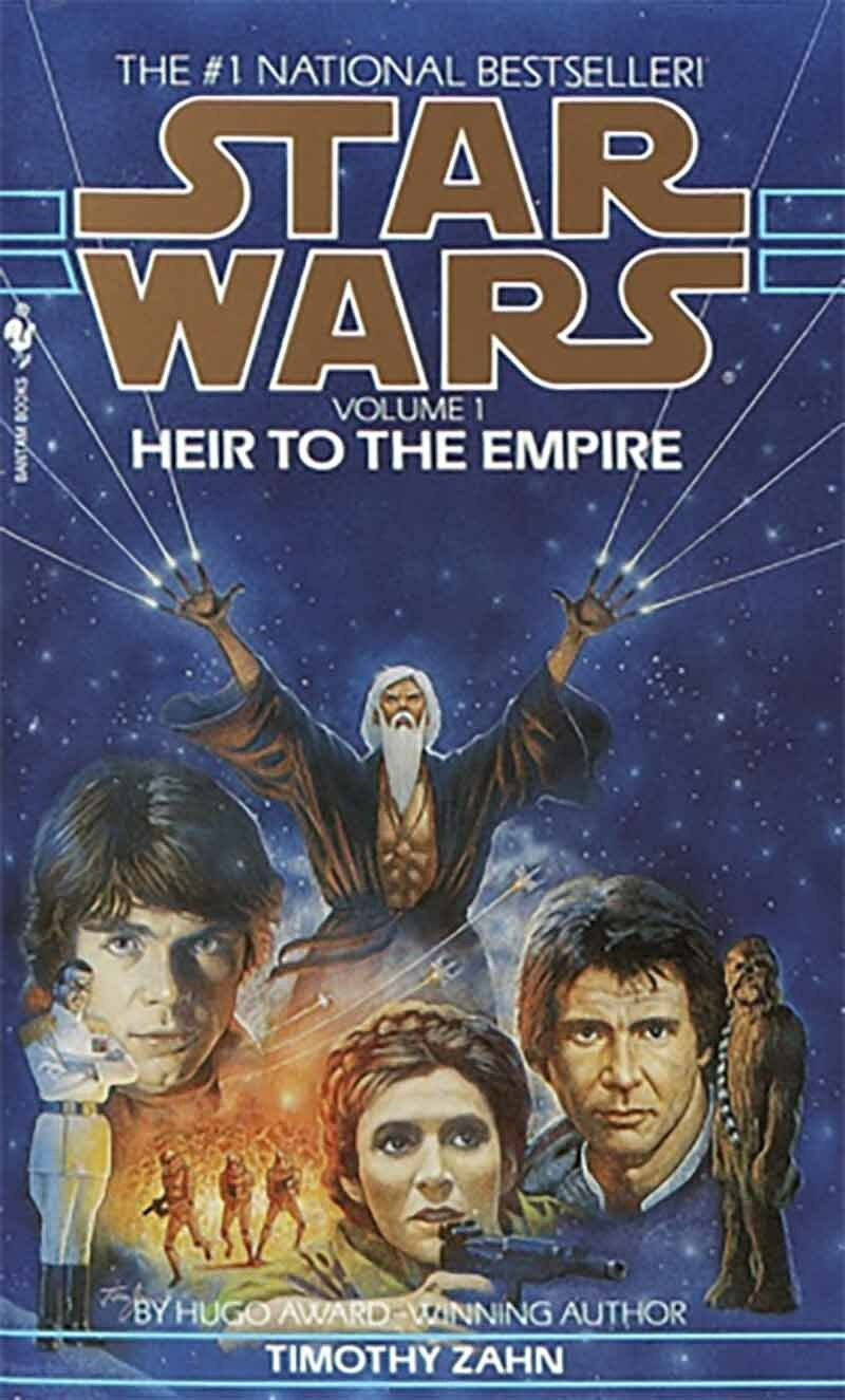 Auto-generated description: A Star Wars: Heir to the Empire book cover featuring characters from the series.